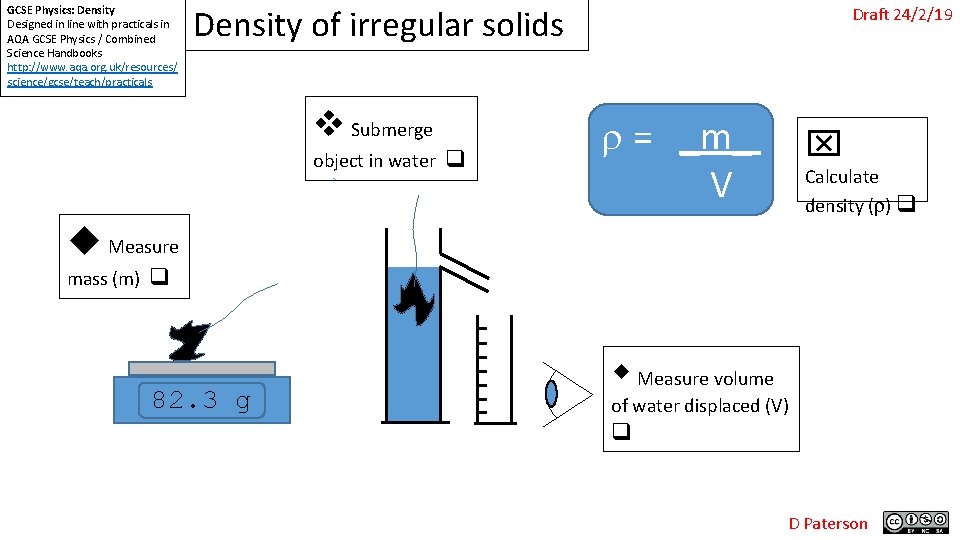 GCSE Physics: Density Designed in line with practicals in AQA GCSE Physics / Combined