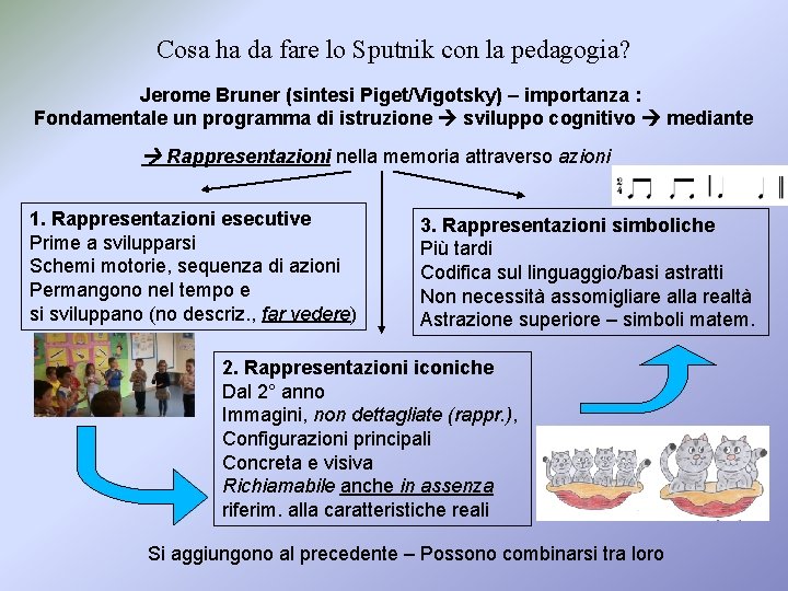 Cosa ha da fare lo Sputnik con la pedagogia? Jerome Bruner (sintesi Piget/Vigotsky) –