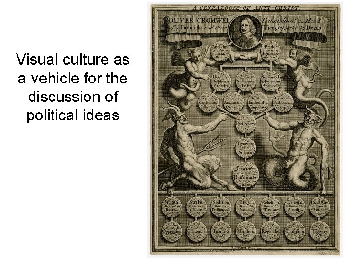 Visual culture as a vehicle for the discussion of political ideas 