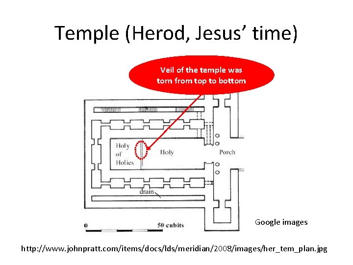 Temple (Herod, Jesus’ time) Veil of the temple was torn from top to bottom Temple (Herod, Jesus’ time) Veil of the temple was torn from top to bottom