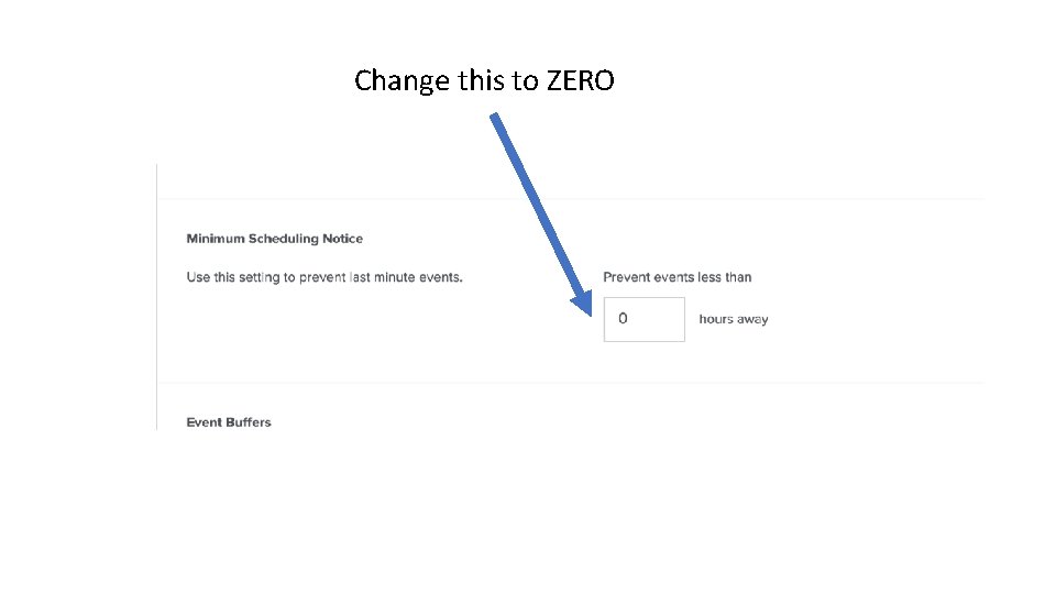 Change this to ZERO 