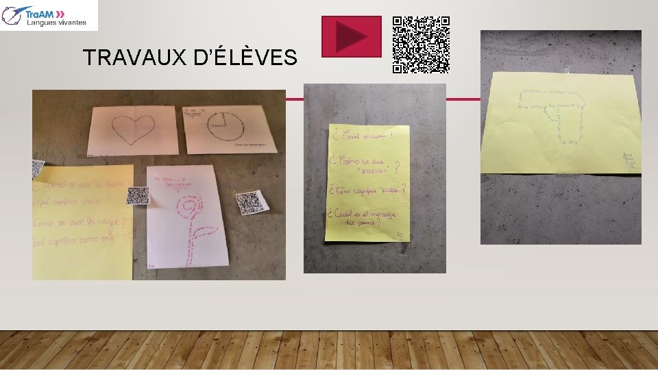 TRAVAUX D’ÉLÈVES 