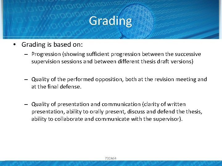 Grading • Grading is based on: – Progression (showing sufficient progression between the successive Grading • Grading is based on: – Progression (showing sufficient progression between the successive