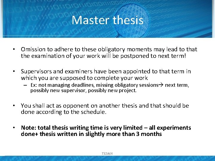 Master thesis • Omission to adhere to these obligatory moments may lead to that Master thesis • Omission to adhere to these obligatory moments may lead to that