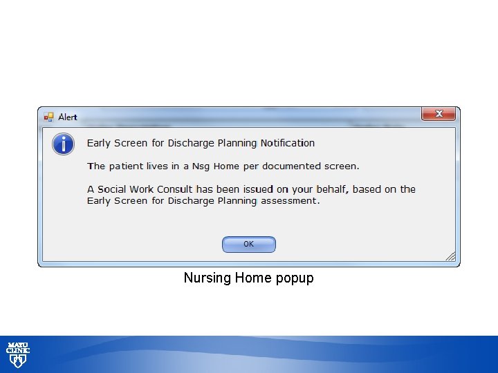 Nursing Home popup © 2013 MFMER | slide-36 