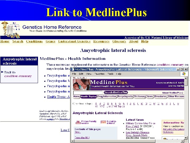 Link to Medline. Plus 