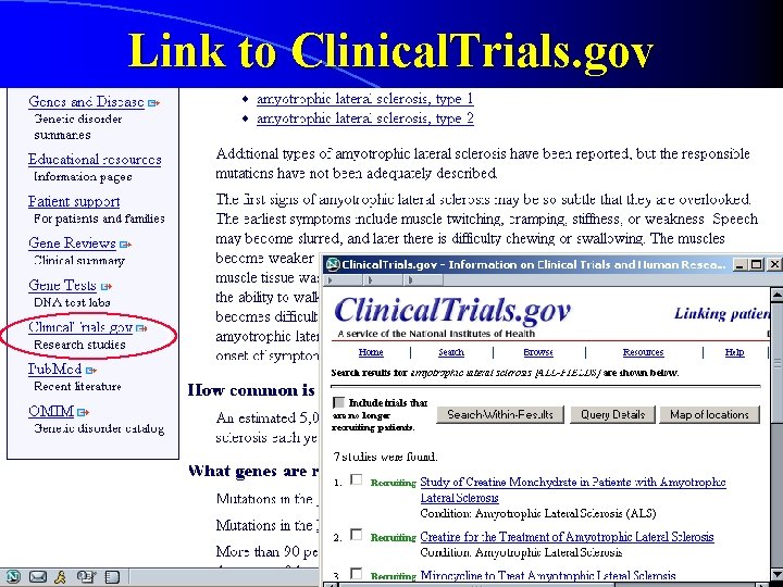 Link to Clinical. Trials. gov 