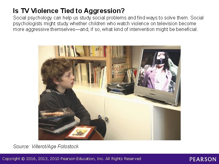 Is TV Violence Tied to Aggression? Social psychology can help us study social problems