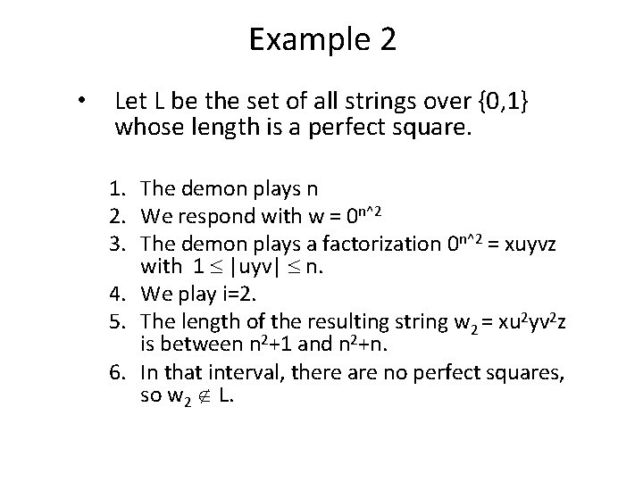 Example 2 • Let L be the set of all strings over {0, 1}