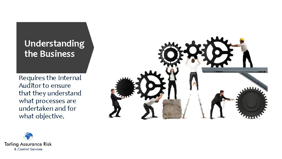 Understanding the Business Requires the Internal Auditor to ensure that they understand what processes