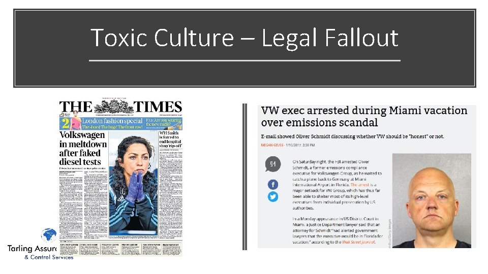 Toxic Culture – Legal Fallout 