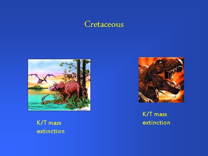Cretaceous K/T mass extinction 