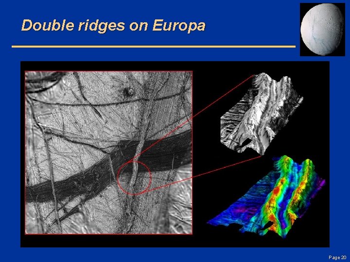 Double ridges on Europa Page 20 