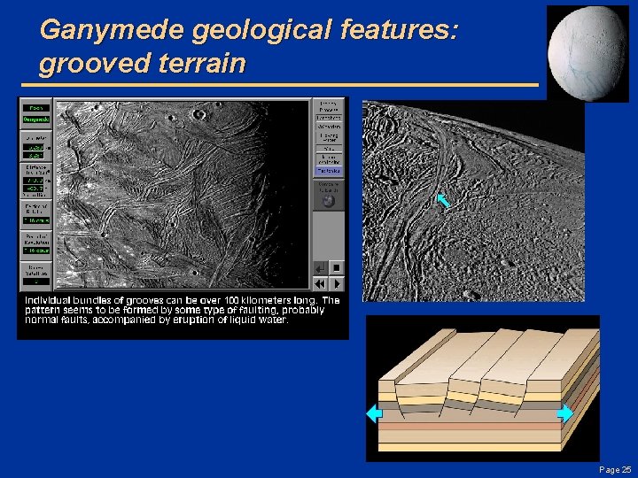 Ganymede geological features: grooved terrain Page 25 