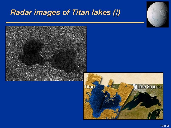 Radar images of Titan lakes (!) Page 36 