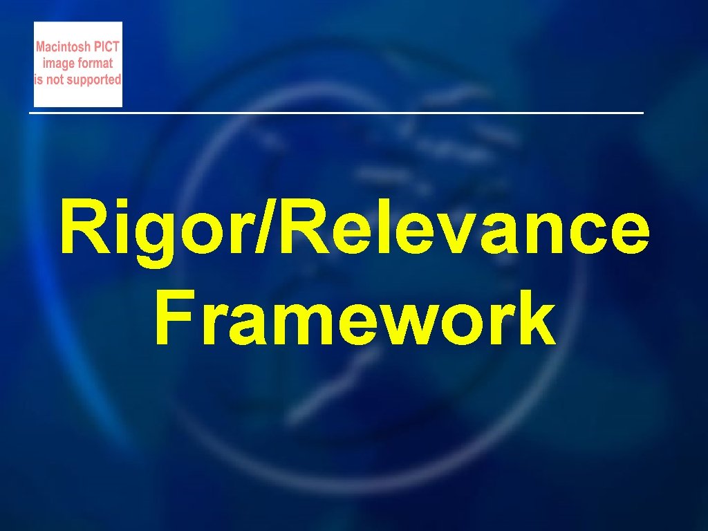 Rigor/Relevance Framework 