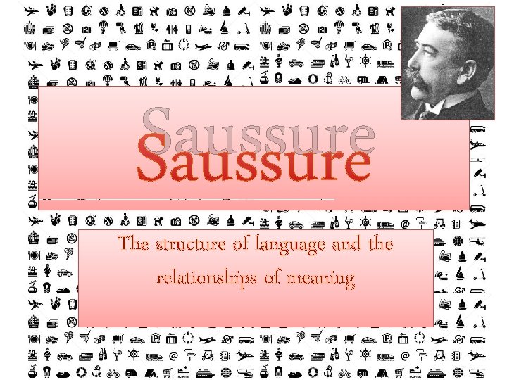 Saussure The structure of language and the relationships of meaning 