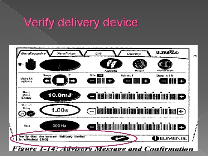 Verify delivery device 