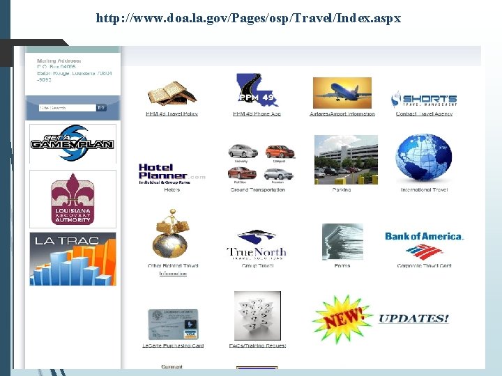 http: //www. doa. la. gov/Pages/osp/Travel/Index. aspx 