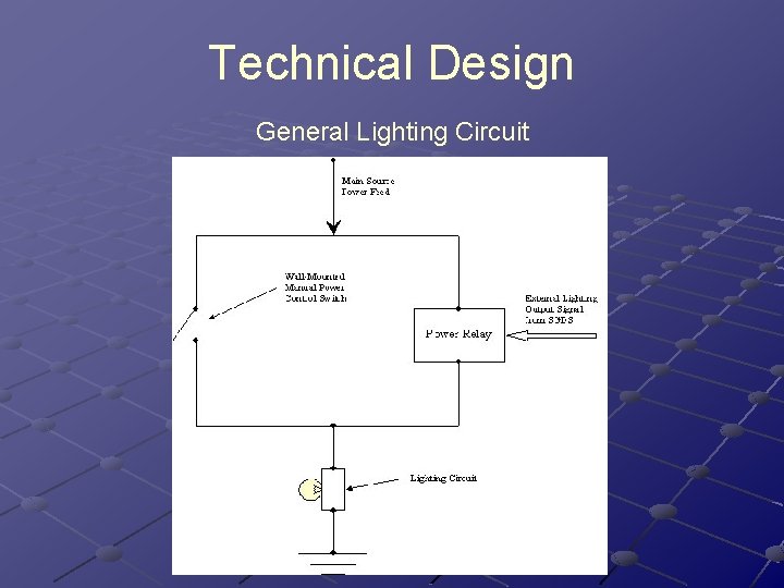 Technical Design General Lighting Circuit Technical Design General Lighting Circuit