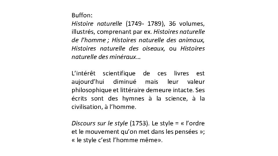 Buffon: Histoire naturelle (1749 1789), 36 volumes, illustrés, comprenant par ex. Histoires naturelle de