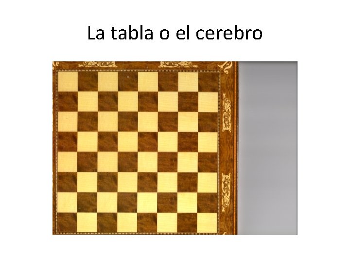 La tabla o el cerebro 