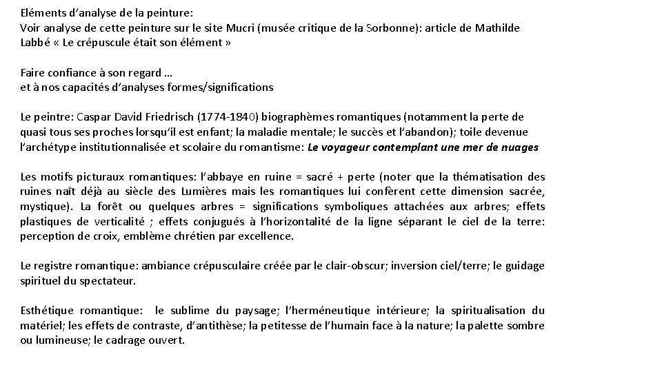 Eléments d’analyse de la peinture: Voir analyse de cette peinture sur le site Mucri