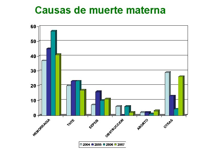 Causas de muerte materna 