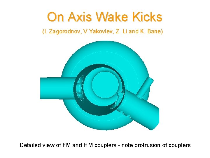 On Axis Wake Kicks (I. Zagorodnov, V Yakovlev, Z. Li and K. Bane) Detailed