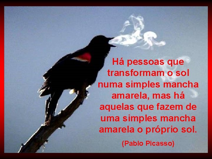 Há pessoas que transformam o sol numa simples mancha amarela, mas há aquelas que