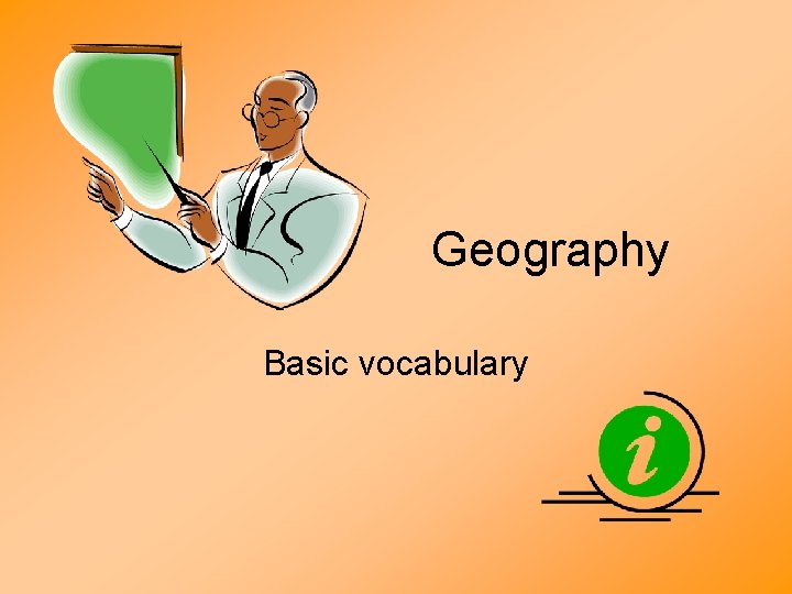 Geography Basic vocabulary 