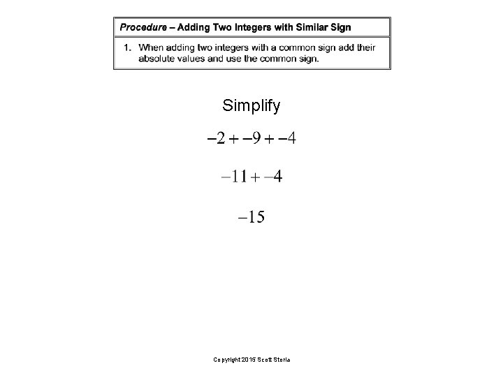 Simplify Copyright 2015 Scott Storla 