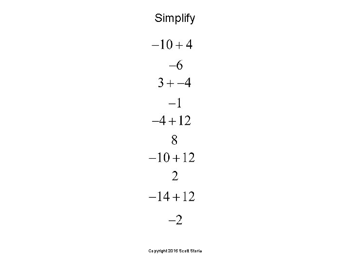 Simplify Copyright 2015 Scott Storla 