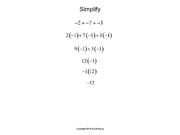 Simplify Copyright 2015 Scott Storla 