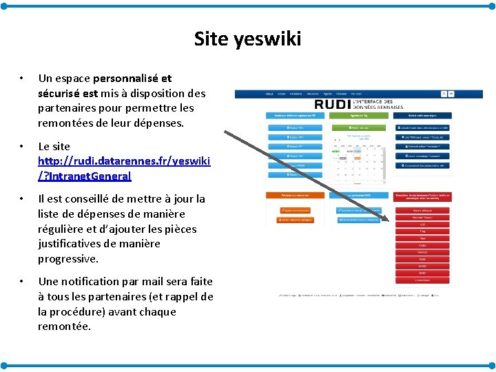 Site yeswiki • Un espace personnalisé et sécurisé est mis à disposition des partenaires