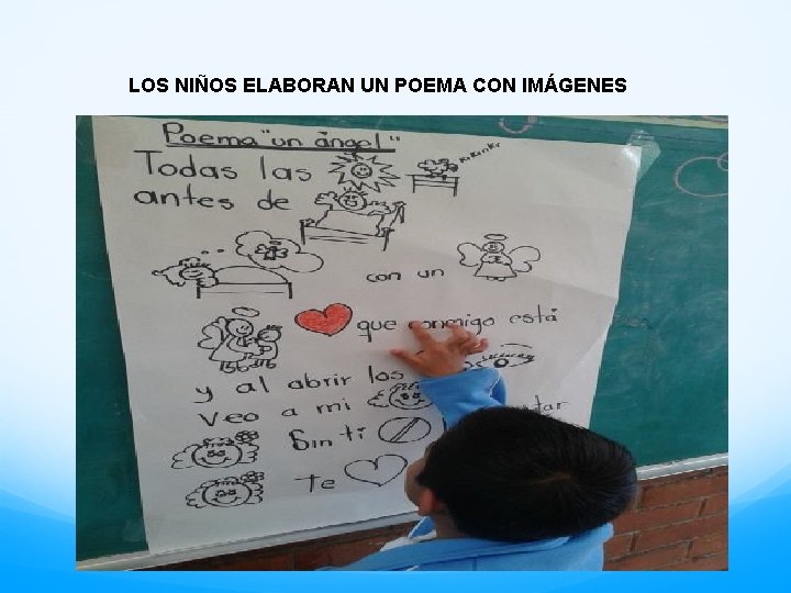 LOS NIÑOS ELABORAN UN POEMA CON IMÁGENES 