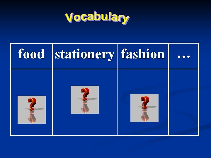 food stationery fashion … 