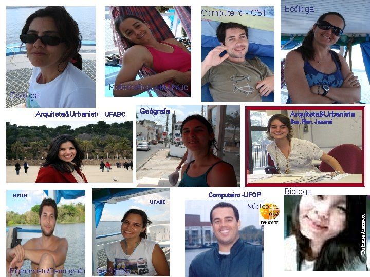 Computeiro - CST Ecóloga Matemática –UNESP-SJC Arquiteta&Urbanista -UFABC Geógrafa Arquiteta&Urbanista Sec. Plan. Jacarei Computeiro