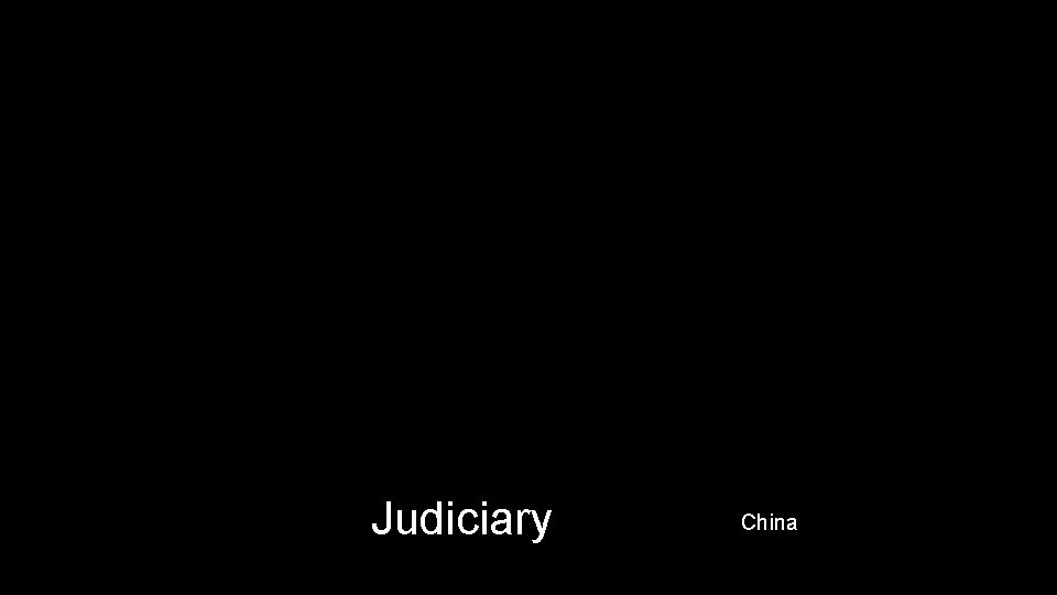 Judiciary China 