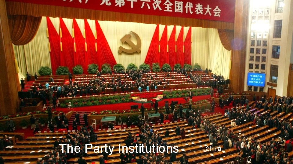 The Party Institutions China 
