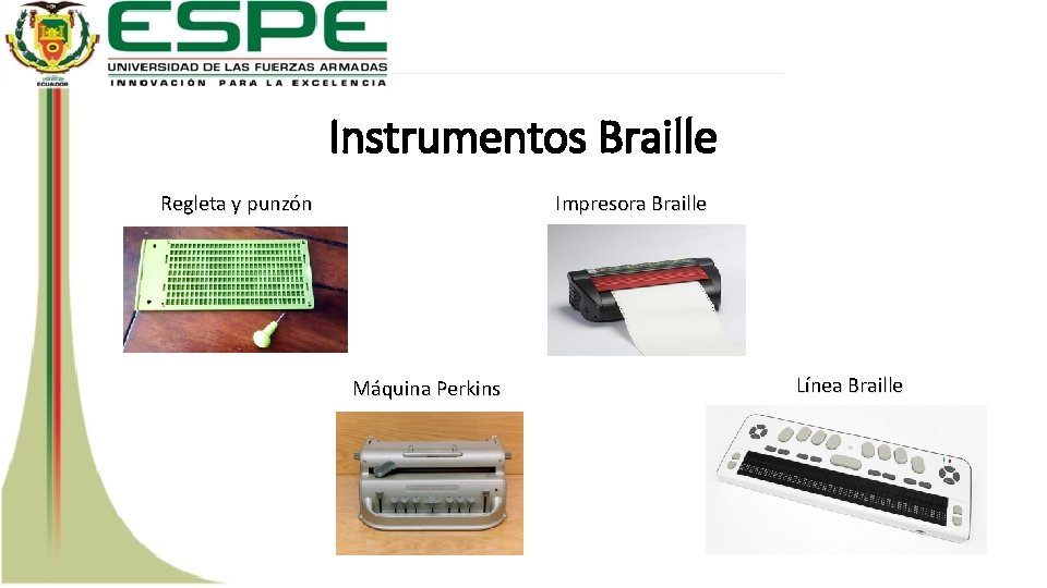 Instrumentos Braille Regleta y punzón Impresora Braille Máquina Perkins Línea Braille 