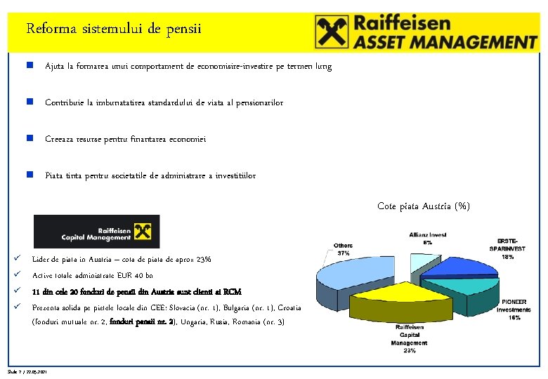 Reforma sistemului de pensii n Ajuta la formarea unui comportament de economisire-investire pe termen