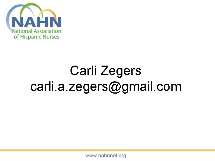 Carli Zegers carli. a. zegers@gmail. com 