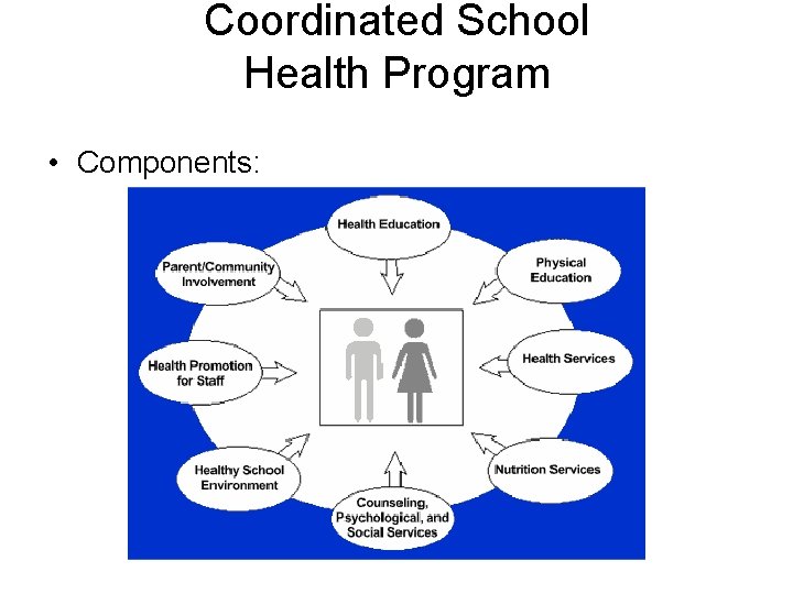 Coordinated School Health Program • Components: 