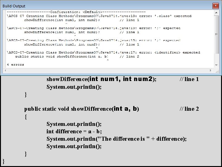 // Java 0714. java // This program demonstrates a common mistake made by students.