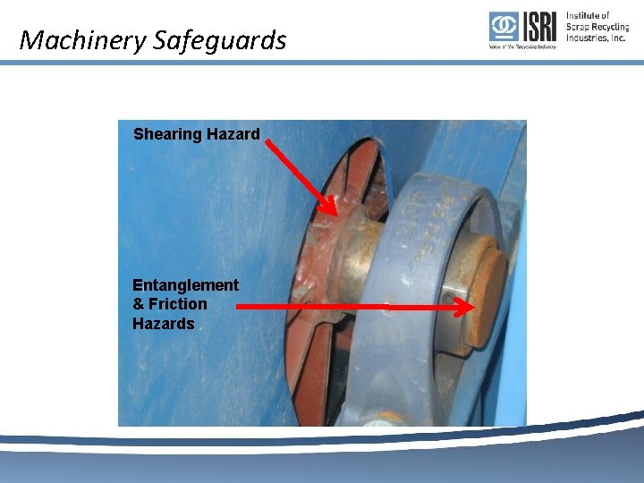 Machinery Safeguards Shearing Hazard Entanglement & Friction Hazards 