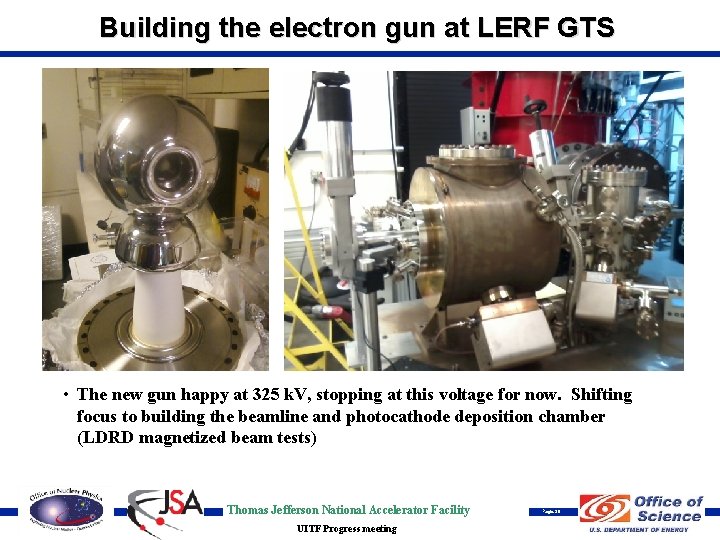 Building the electron gun at LERF GTS • The new gun happy at 325