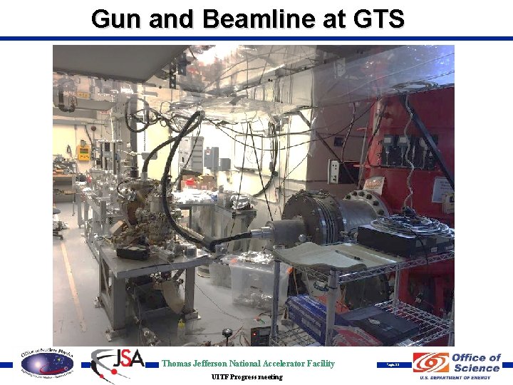 Gun and Beamline at GTS Thomas Jefferson National Accelerator Facility UITF Progress meeting Page