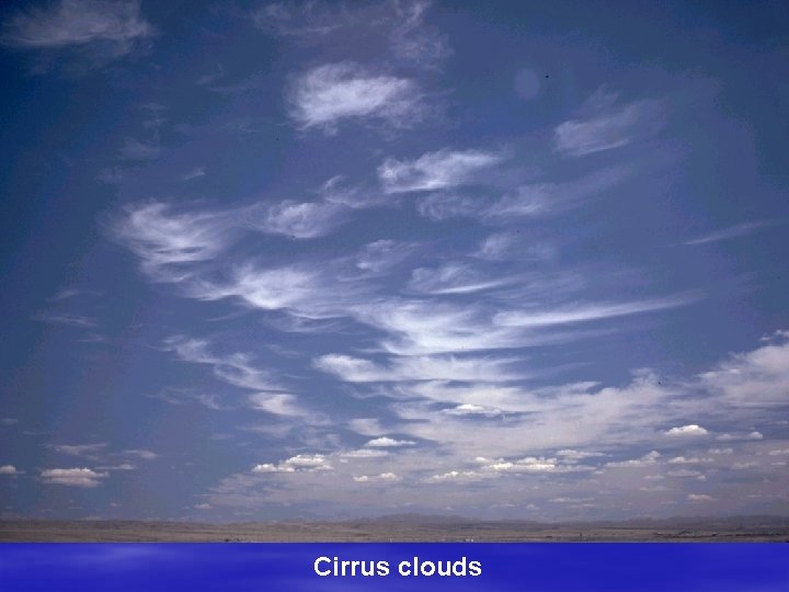 Cirrus clouds 