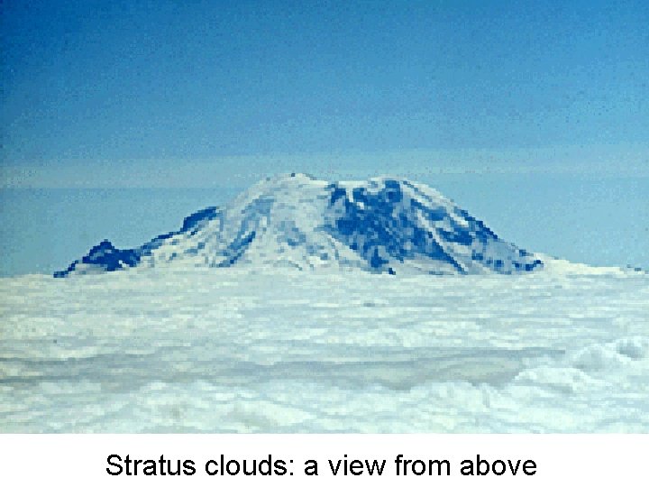 Stratus clouds: a view from above 